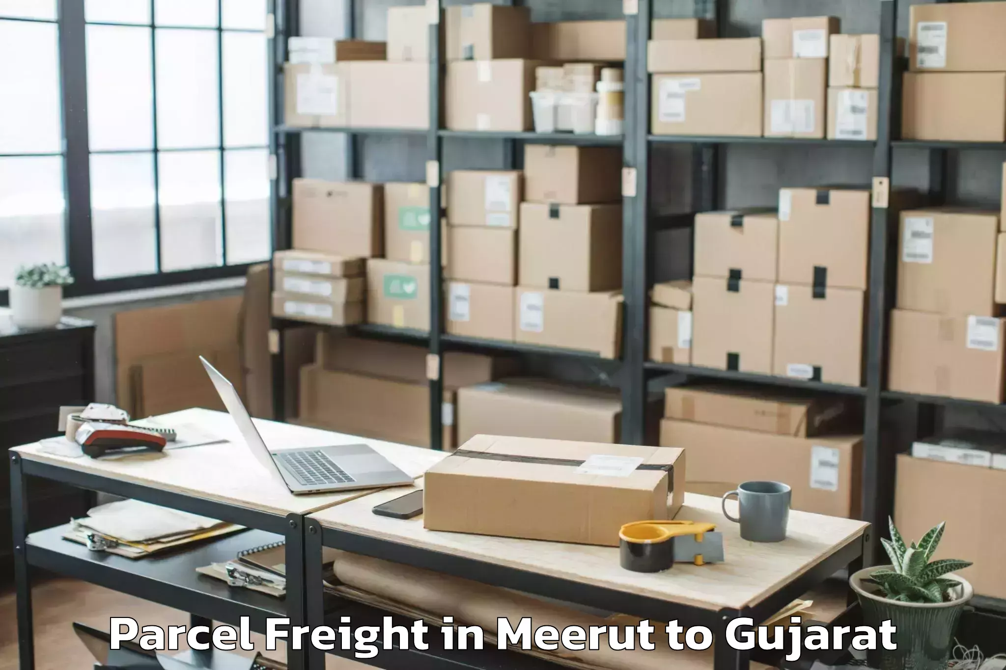 Top Meerut to Zer Parcel Freight Available